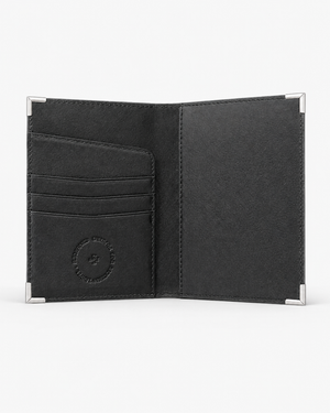 passport holder black