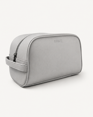 toiletery bag grey